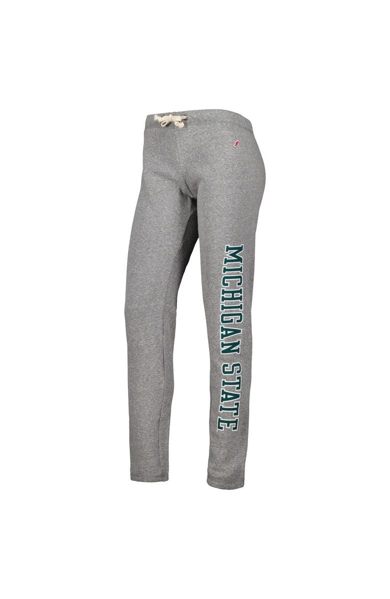 LEAGUE COLLEGIATE WEAR Women's League Collegiate Wear Heather Gray Michigan State Spartans Victory Springs Tri-Blend Jogger Pants, Alternate, color, Heather Gray
