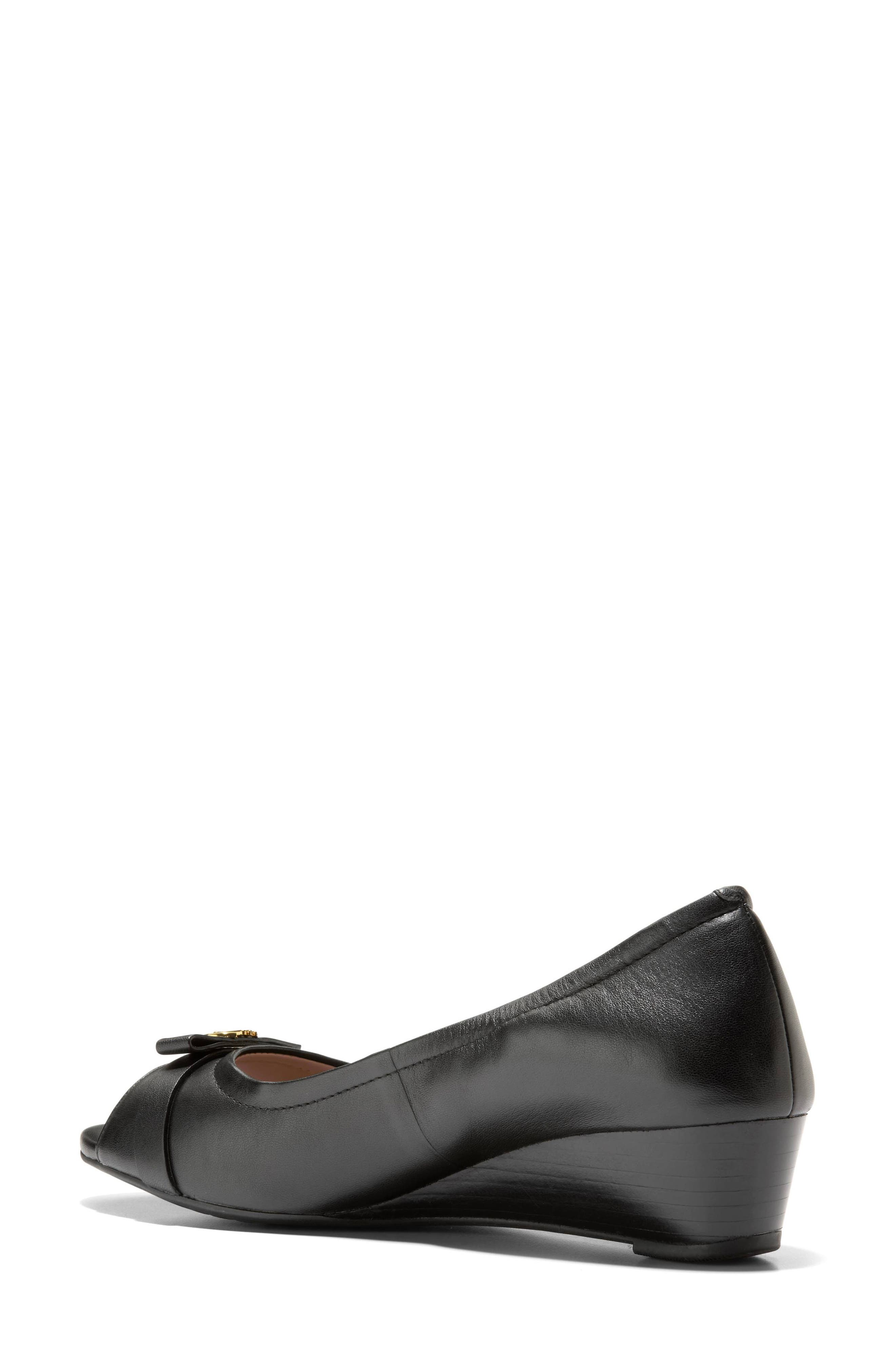 Cole Haan Malta Peep Toe Wedge Pump, Alternate, color, 