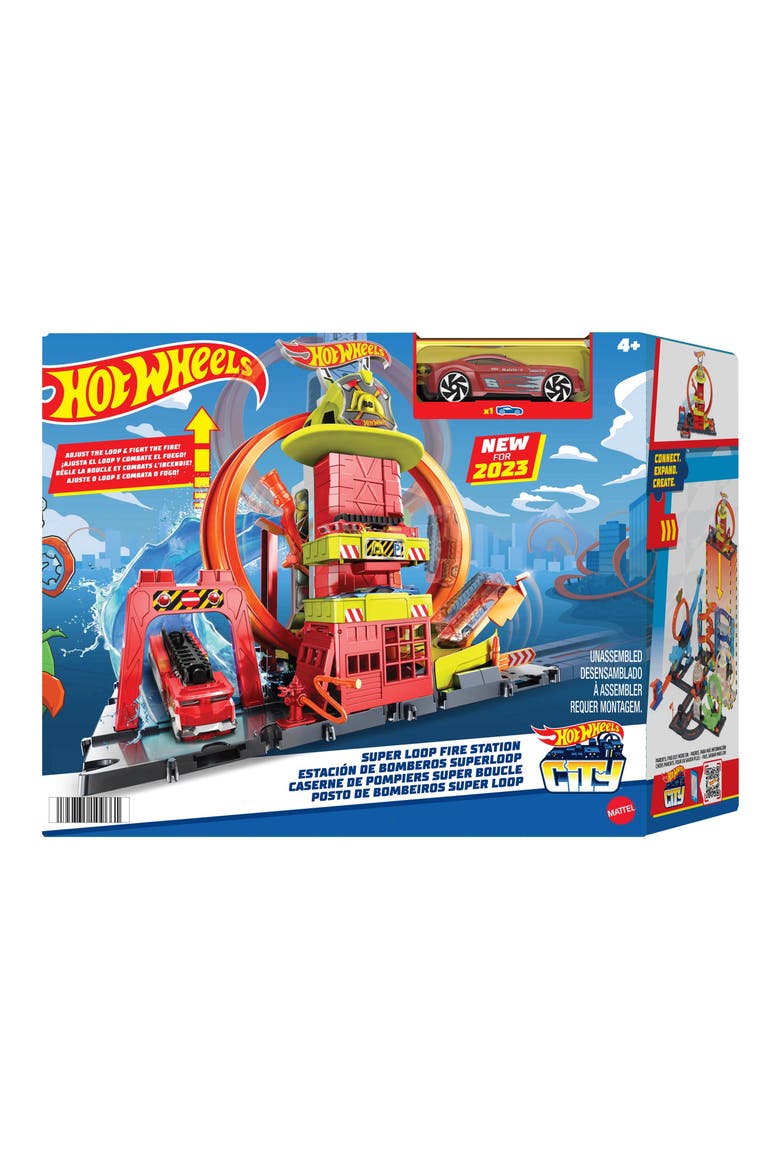 Hot Wheels® City Super Loop Fire Station Playset, Alternate, color, NONE