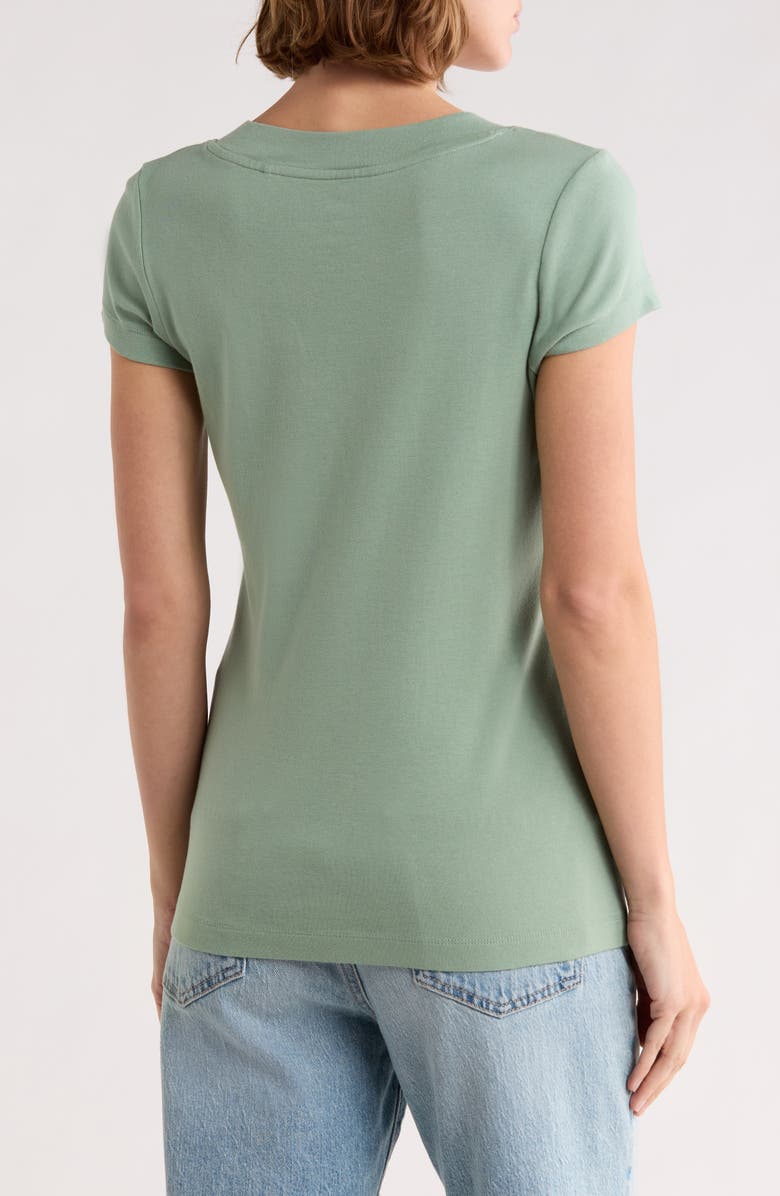 Tommy Bahama V-Neck Short Sleeve T-Shirt, Alternate, color, Tropical Fern