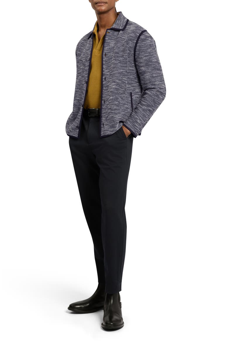 Hannley Textured Shirt Jacket, Alternate, color, NAVY