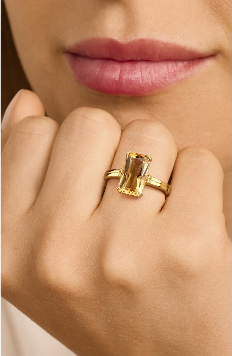 DPT Antwerp Citrine Ring, Alternate, color, White Rhodium