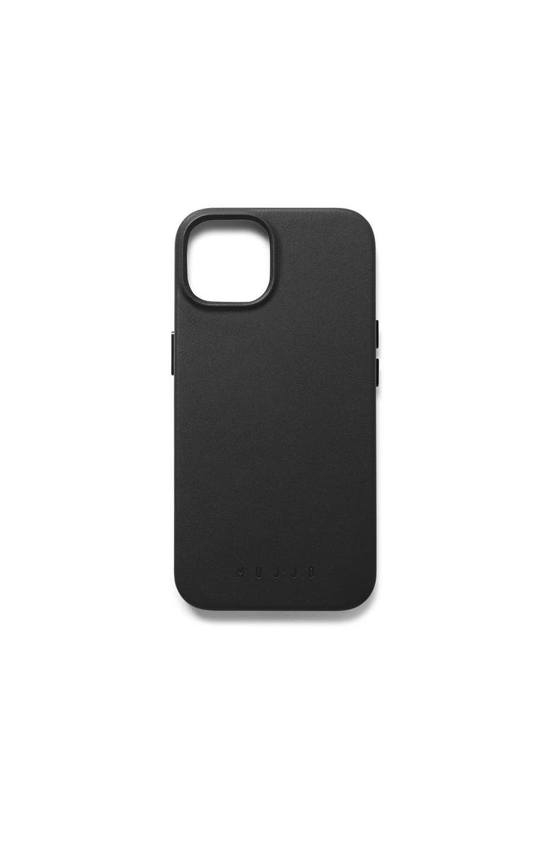 MUJJO Full Leather Case for iPhone 14 and 13, Main, color, Black