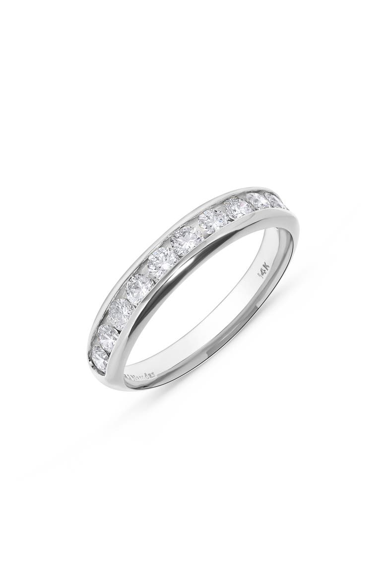 14K Gold Prong Set Diamond Ring - 0.75 ctw, Main, color, WHITE GOLD