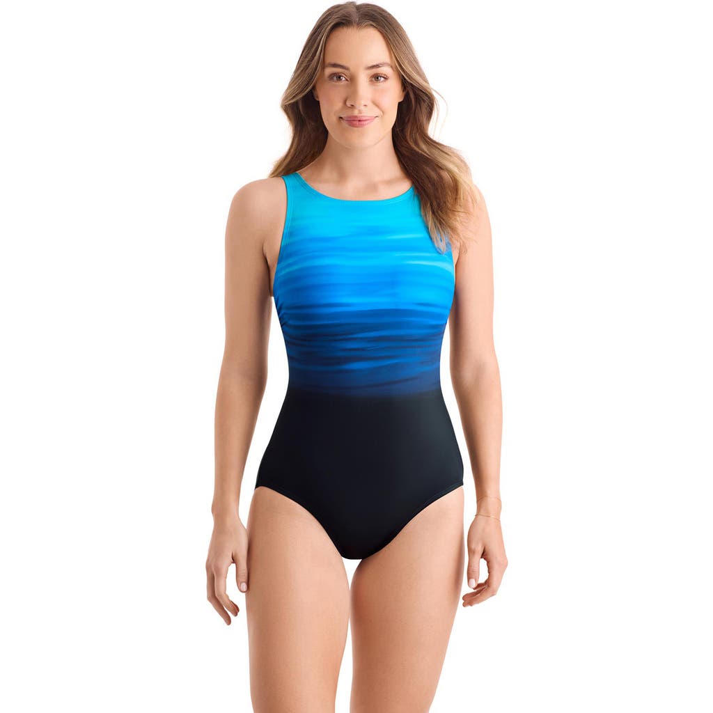 Shapesolver Sport Highneck Tank Chlorine Resistant One-piece Swimsuit