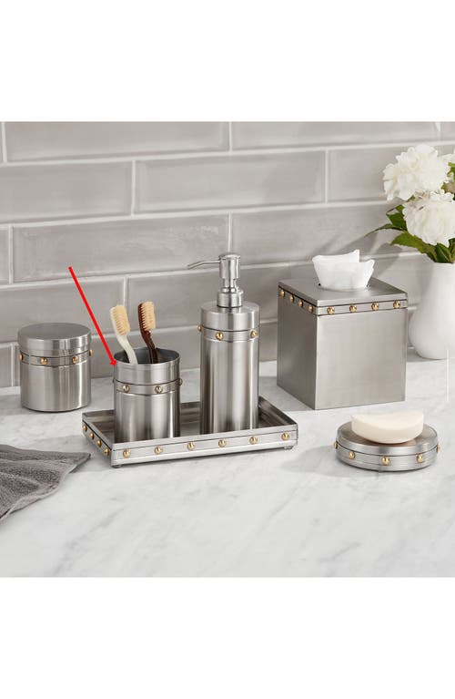 Roselli Trading Company Rivets Tumbler In Silver