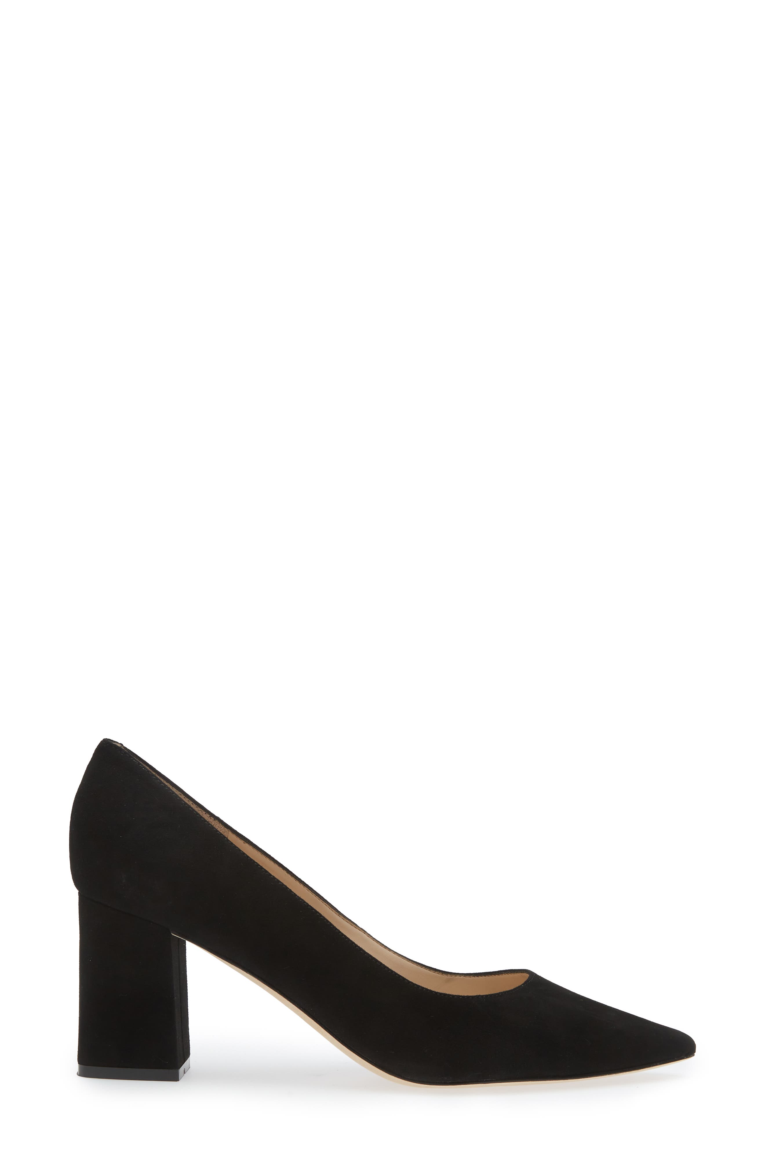 Marc Fisher LTD Zala Block Heel Pump, Alternate, color, Black Suede