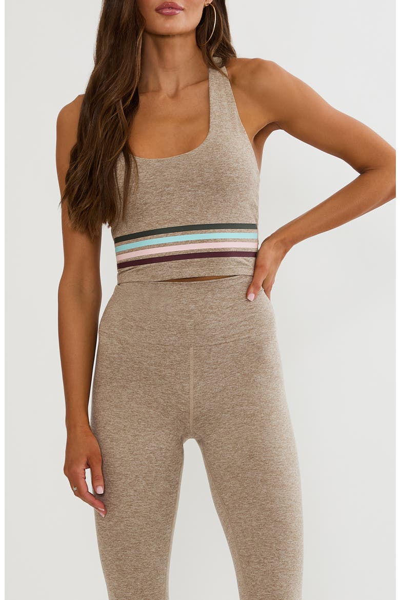 Yara Racerback Crop Tank, Main, color, NATURAL OAT SOFT SERVE