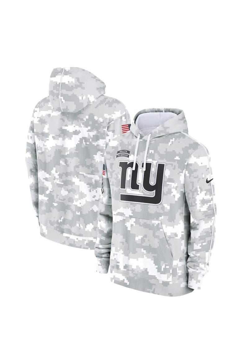 Men's Nike Arctic Camo New York Giants 2024 Salute to Service Club Fleece Pullover Hoodie, Alternate, color, Arctic Camo