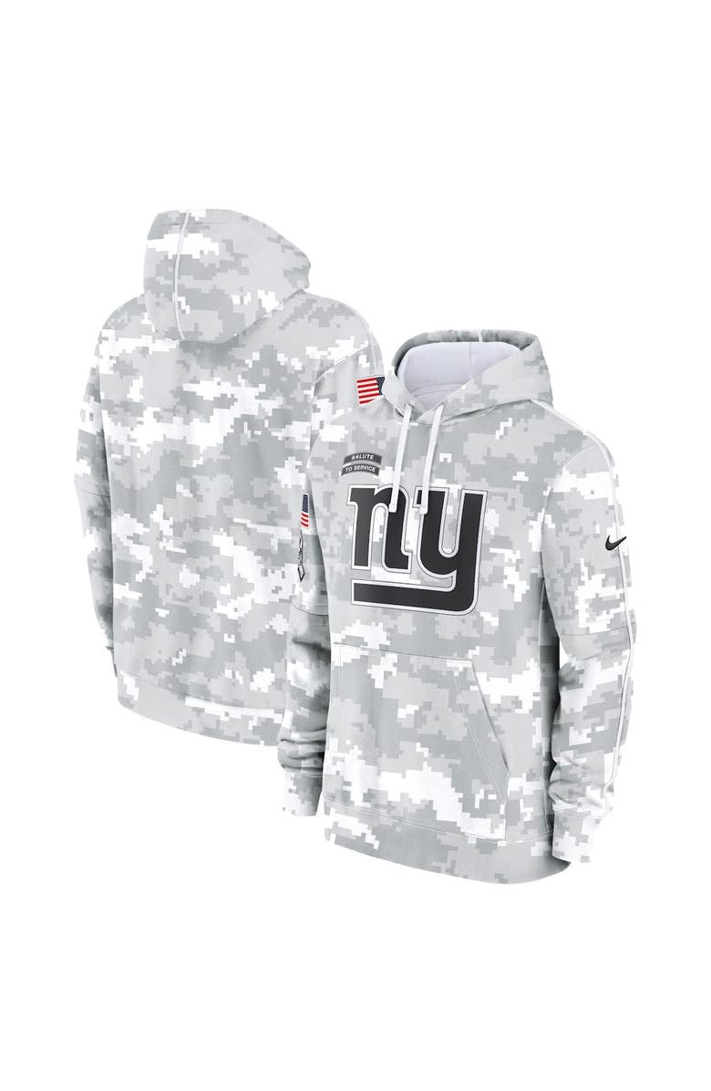 Nike Men's Nike Arctic Camo New York Giants 2024 Salute to Service Club Fleece Pullover Hoodie, Alternate, color, 