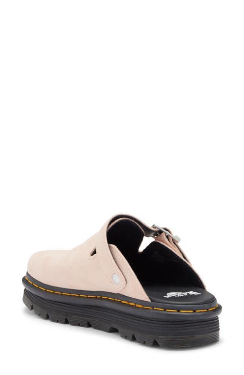 Shop Dr. Martens' Dr. Martens Zebzag Water Resistant Slingback Clog In Pale Pink Suede
