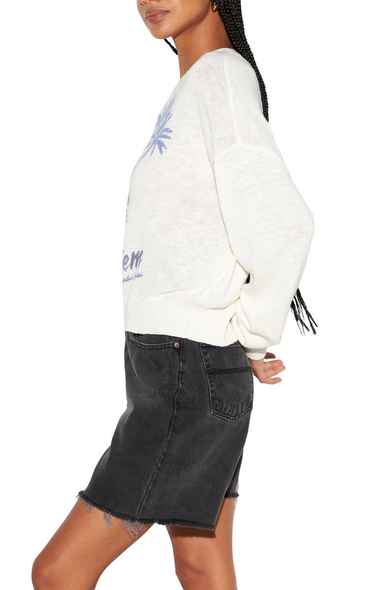 Spiritual Gangster Carpe Diem Venice Sweater, Alternate, color, White