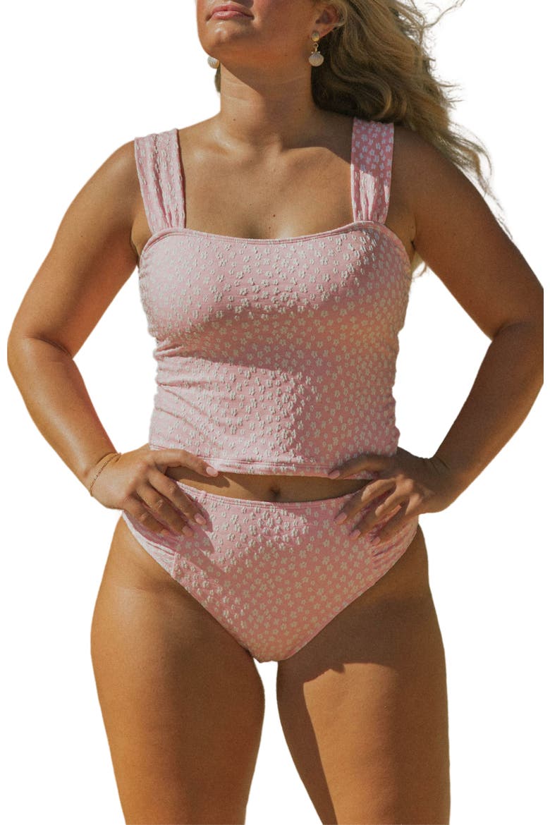 Peony Tankini Top, Main, color, Pink