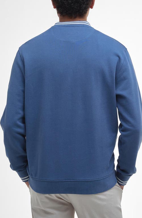 BARBOUR BARBOUR ROSFORD TIPPED COTTON CREWNECK SWEATSHIRT 