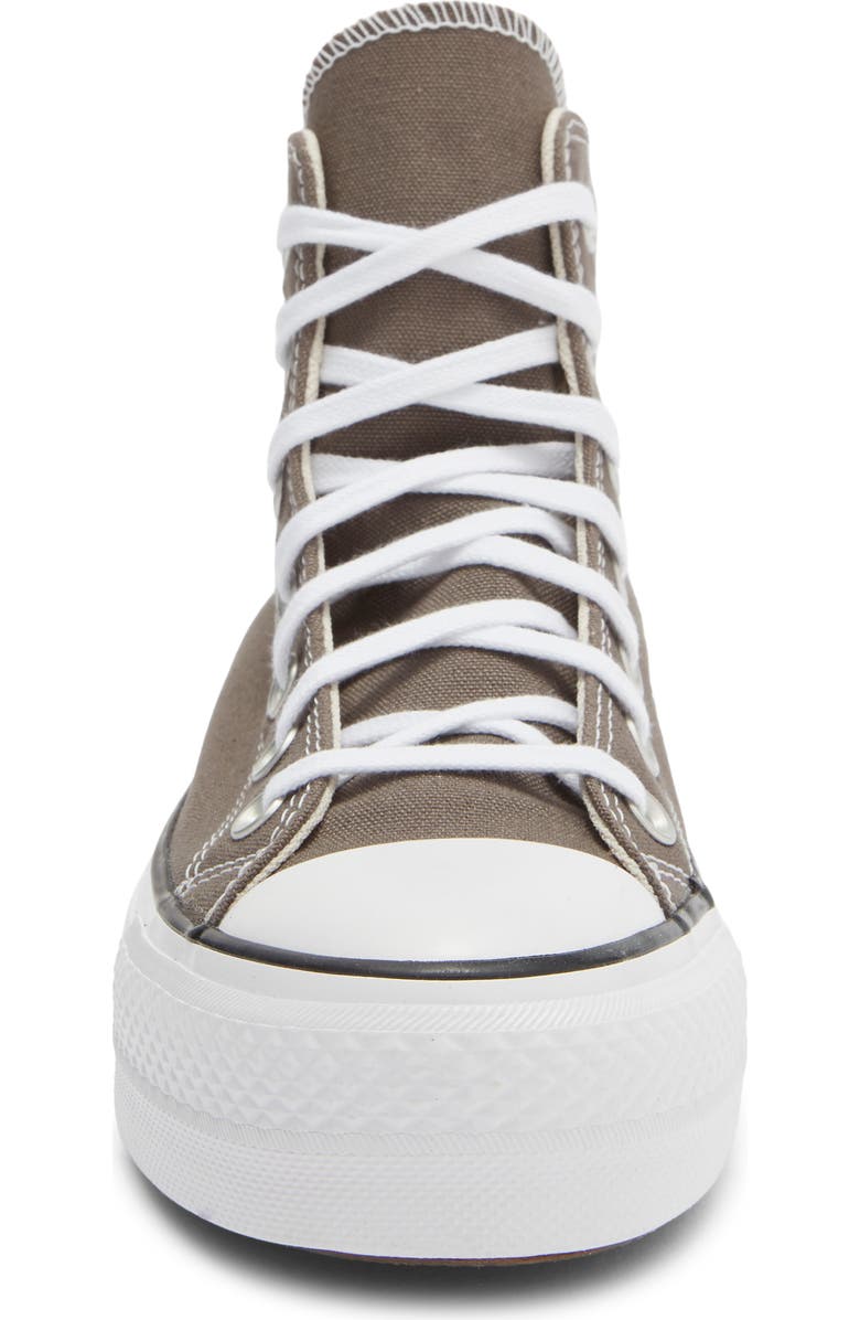 Converse Chuck Taylor All Star Lift High Top Sneaker, Alternate, color, Charcoal/ White/ Black