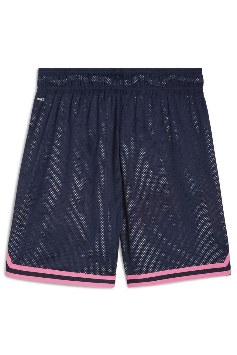 Men's Puma Navy Al Hilal 2025 FIFA Club World Cup Hoops Reversible Shorts, Alternate, color, Navy
