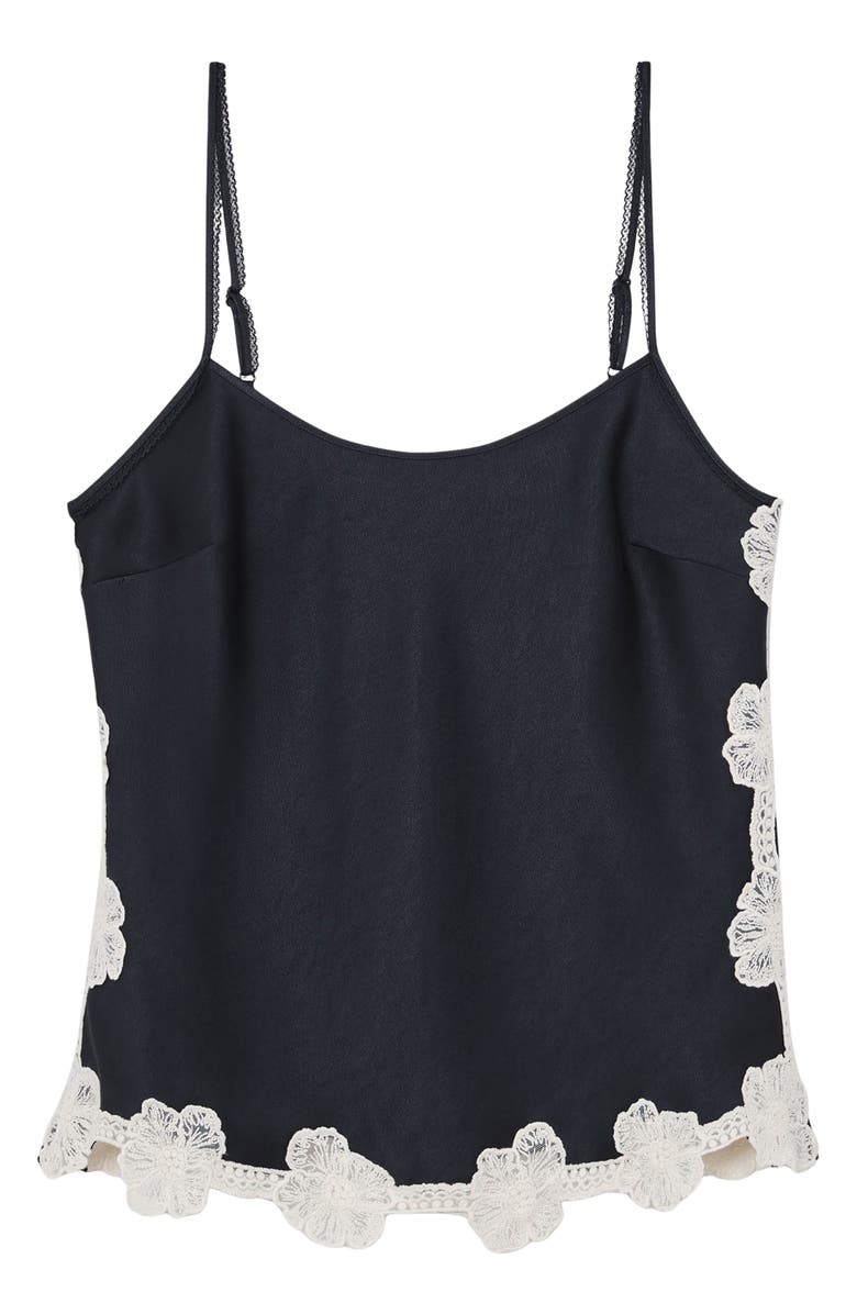 Reiss Doa Lace Detail Camisole, Alternate, color, Navy