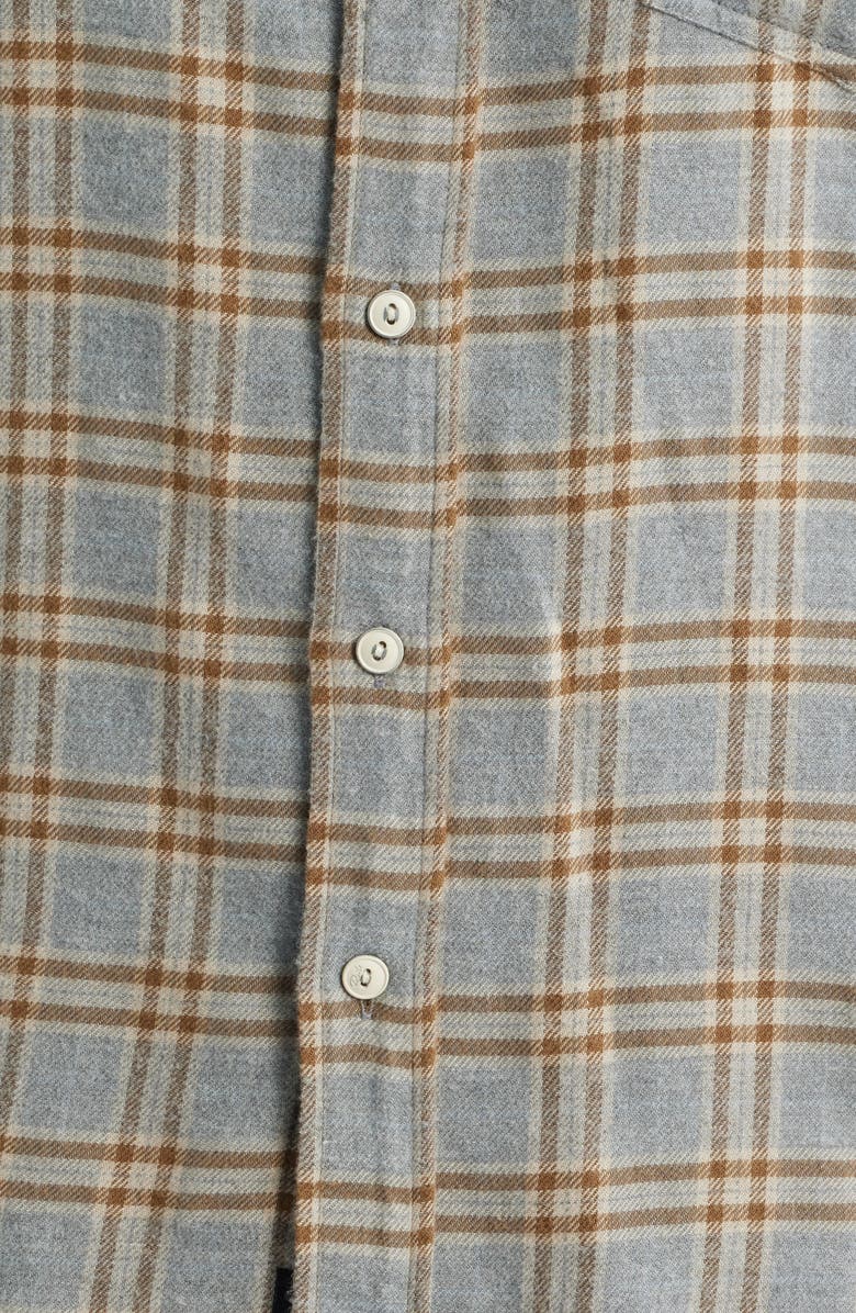 Rails Lennox Plaid Flannel Button-Up Shirt, Alternate, color, Shale Truffle