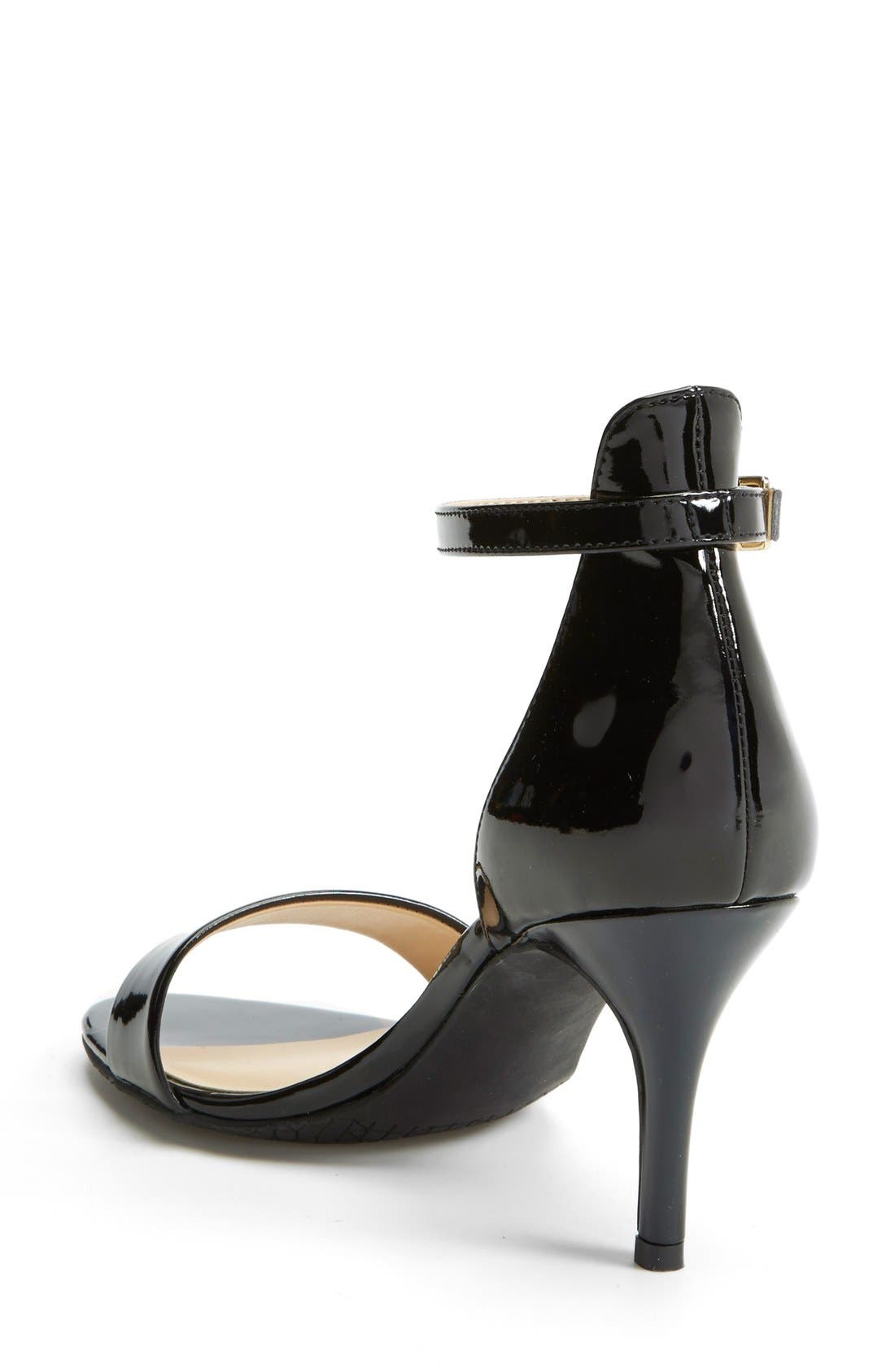 'Luminate' Open Toe Dress Sandal, Alternate, color, BLACK PATENT