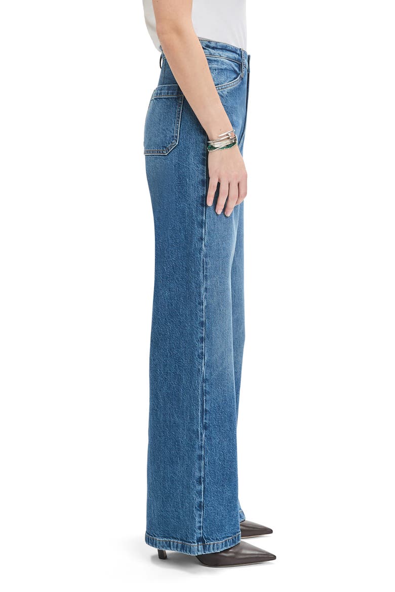 The Mischa Shortie Super High Waist Wide Leg Jeans, Alternate, color, CAMPBELL