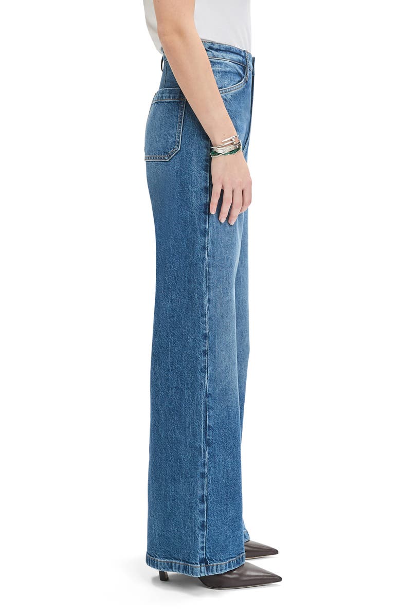 Favorite Daughter The Mischa Shortie Super High Waist Wide Leg Jeans, Alternate, color, Campbell