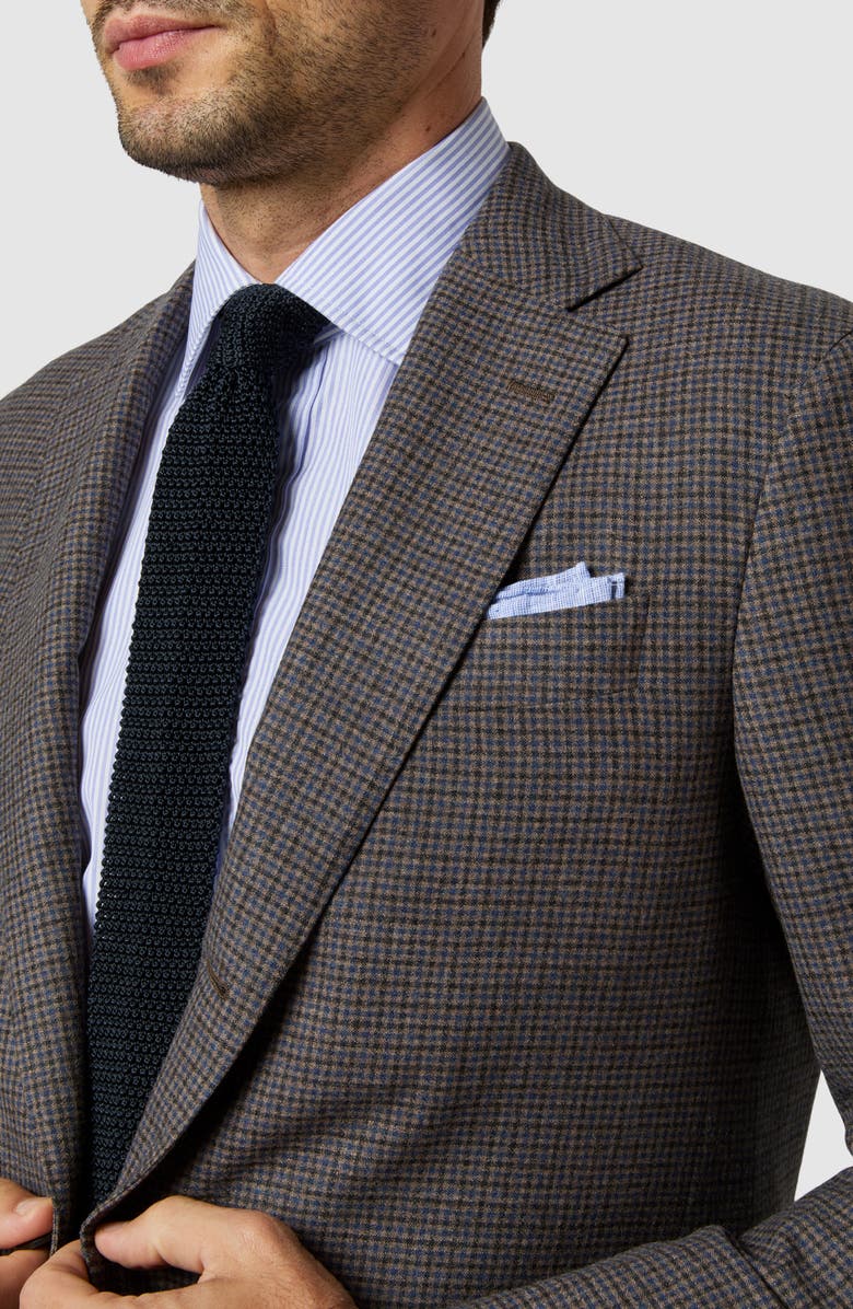 Sid Mashburn Virgil No. 2 Check Wool Sport Coat, Alternate, color, Brown/ Blue Check