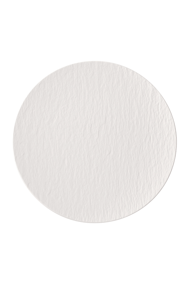Manufacture Rock blanc Pizza/Buffet Plate, Main, color, white