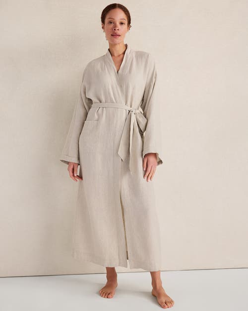 Haven Well Within Luxe Linen Robe In Neutral