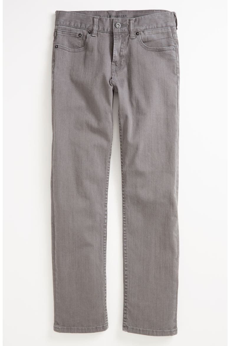 'Distortion' Slim Straight Leg Jeans, Alternate, color, ASH GREY