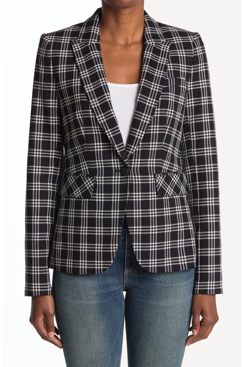 Cutaway Dickey Jacket, Alternate, color, WHITE/ BLACK