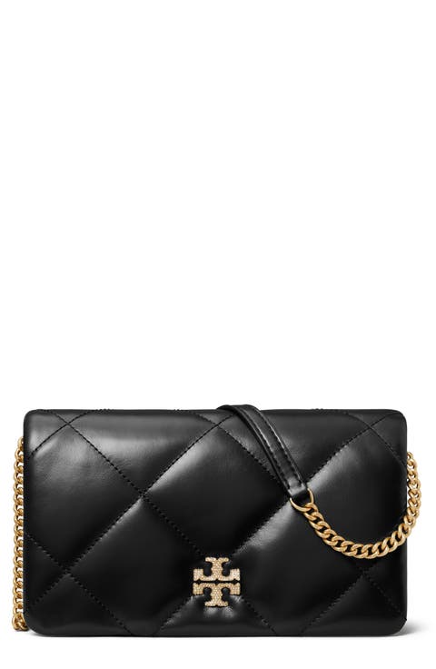 Kira Quilted Leather Wallet on a Chain