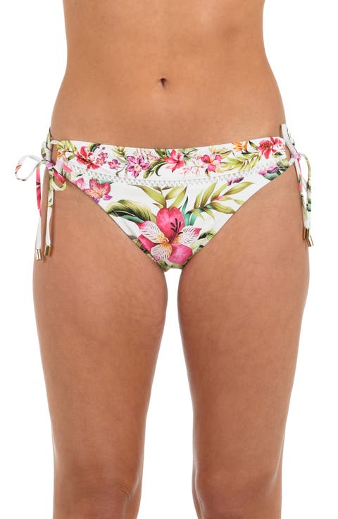 Polynesian Adjustable Loop Hipster Bikini Bottoms