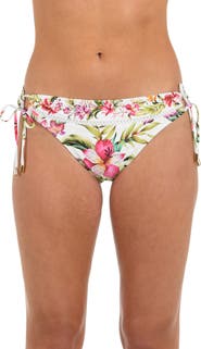 La Blanca Polynesian Adjustable Loop Hipster Bikini Bottoms