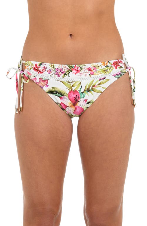 La Blanca Polynesian Adjustable Loop Hipster Bikini Bottoms