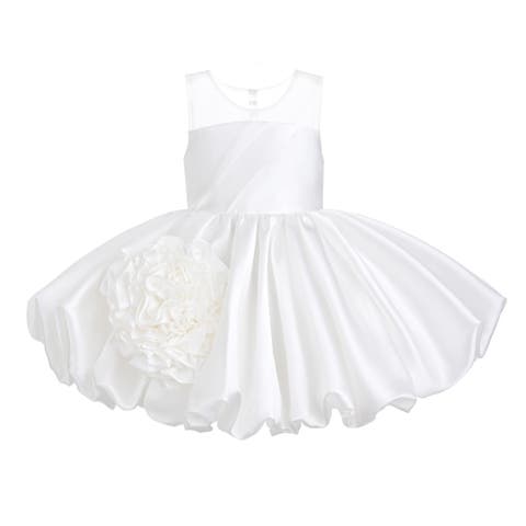 Zorina Party Dress with Floral Accent