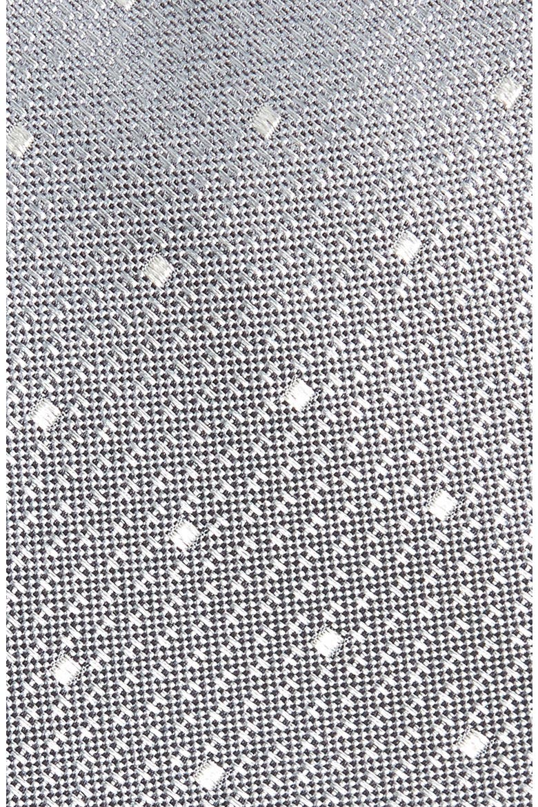 Warren Neat Silk Tie, Alternate, color, CHARCOAL