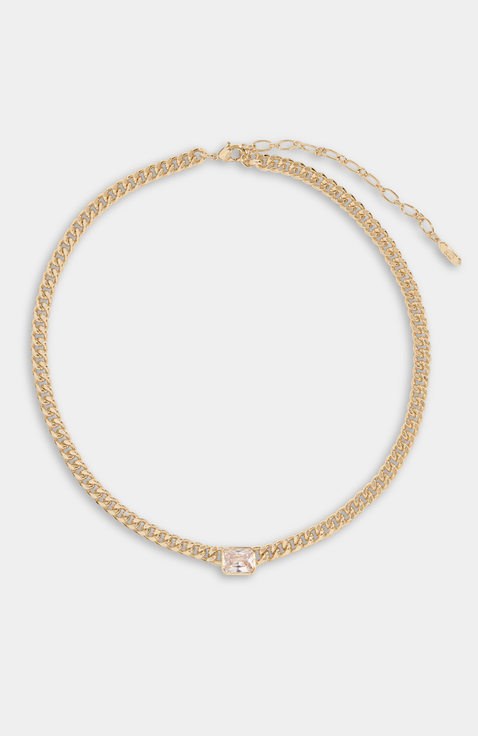 Bezel Station Necklace