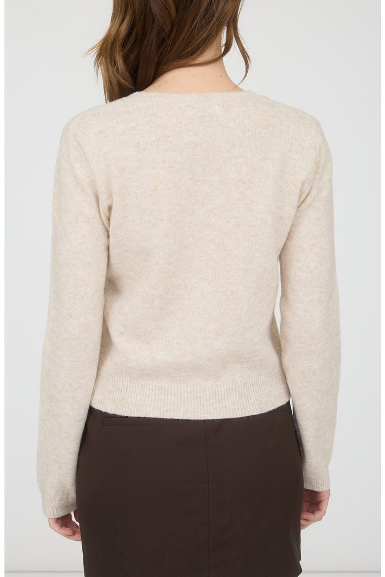 Button Down Cardigan, Alternate, color, CREAM