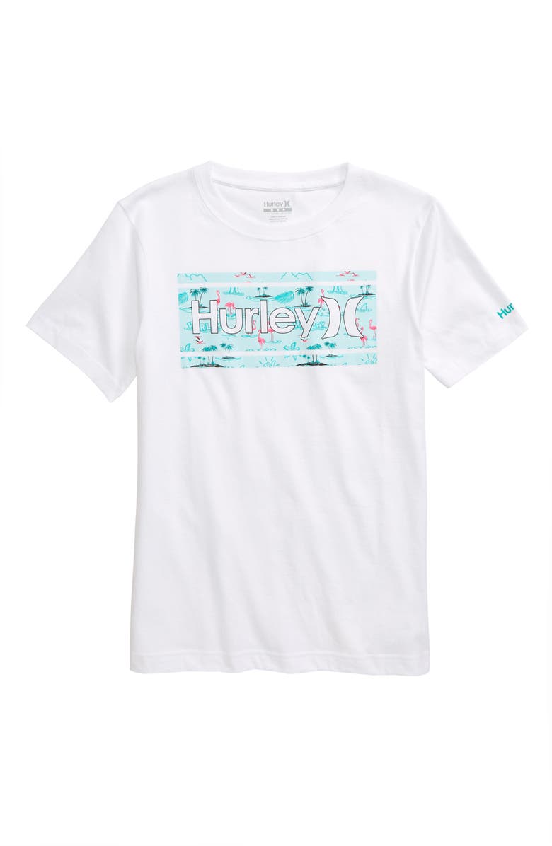 Hurley Print Fill Graphic T-Shirt, Main, color, 