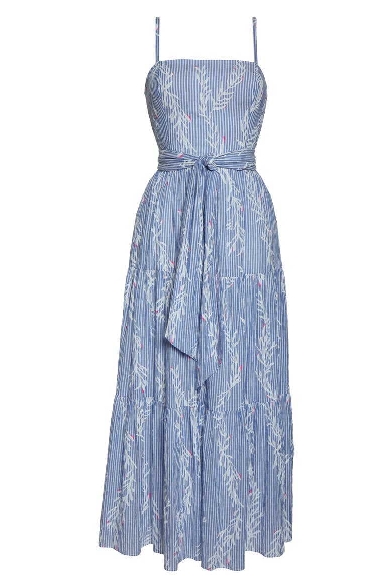 Aviana Maxi Dress, Alternate, color, COASTAL BLUE OPEN CORAL