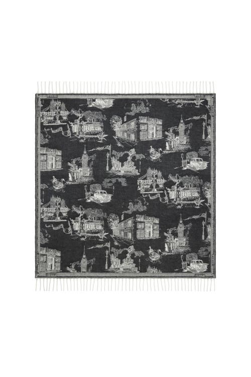 Shop Burberry London Landmarks Cashmere Wool Blanket