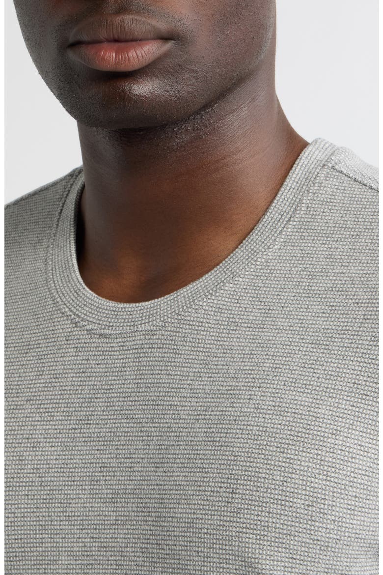 Gingham Long Sleeve T-Shirt, Alternate, color, CHARCOAL