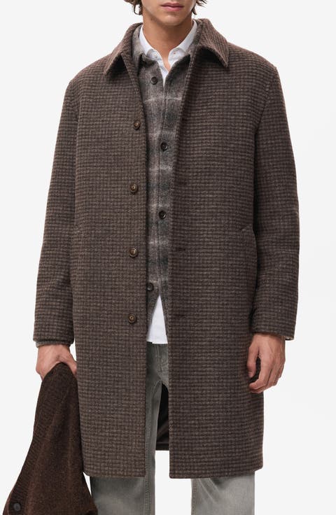 Microcheck Long Coat
