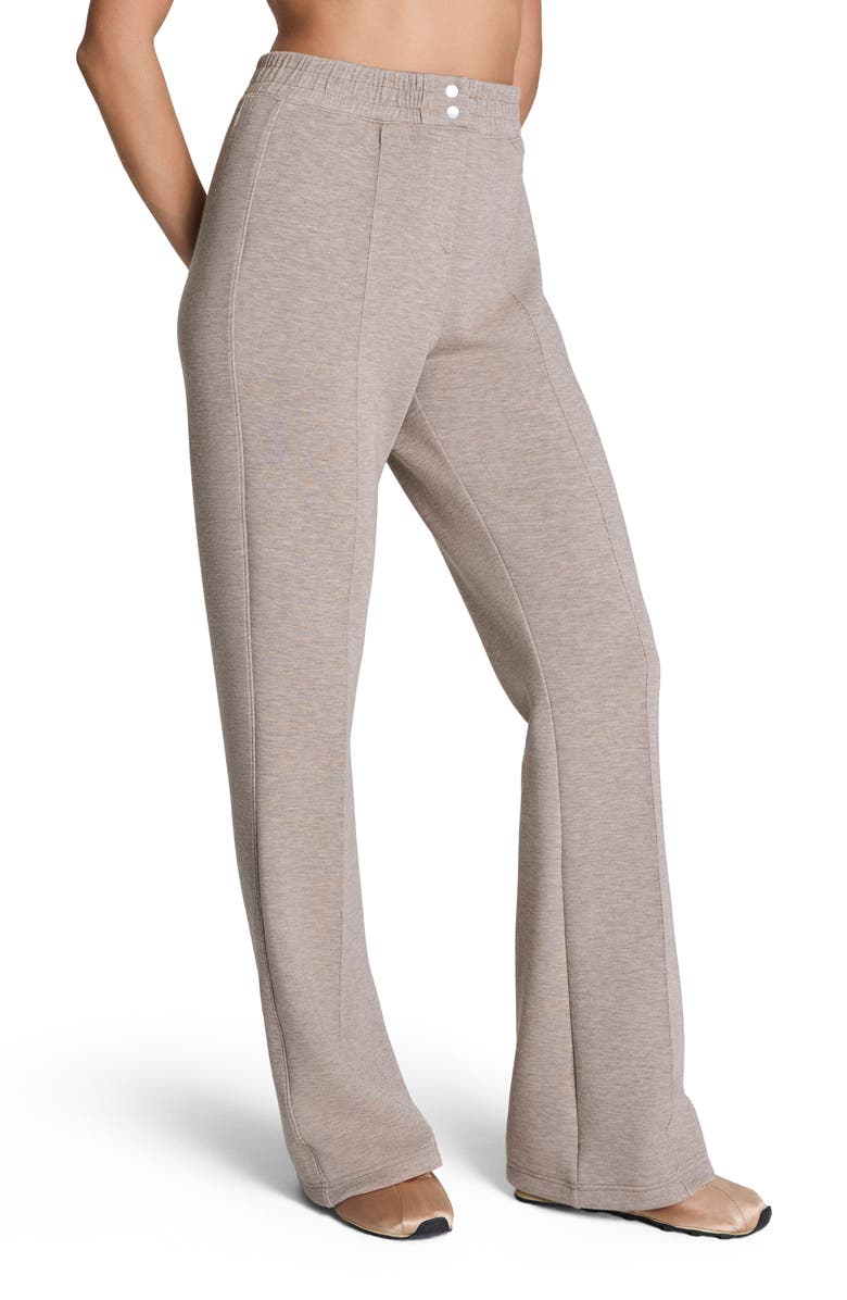 SPANX<sup>®</sup> Brushed AirEssentials<sup>®</sup> Flare Leg Pants, Main, color, Birch Heather
