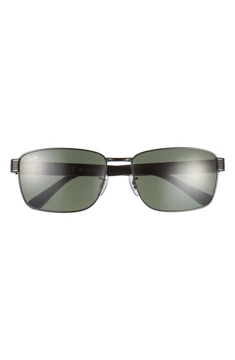 62mm Square Sunglasses