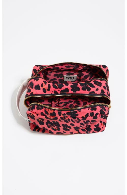 Bimba Y Lola Leopard Print Nylon Make-up Case In Multi