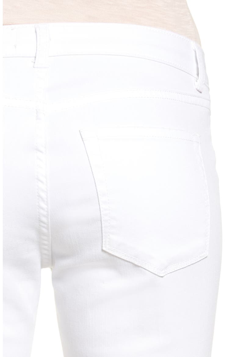 Distressed Skinny Jeans, Alternate, color, WHITE