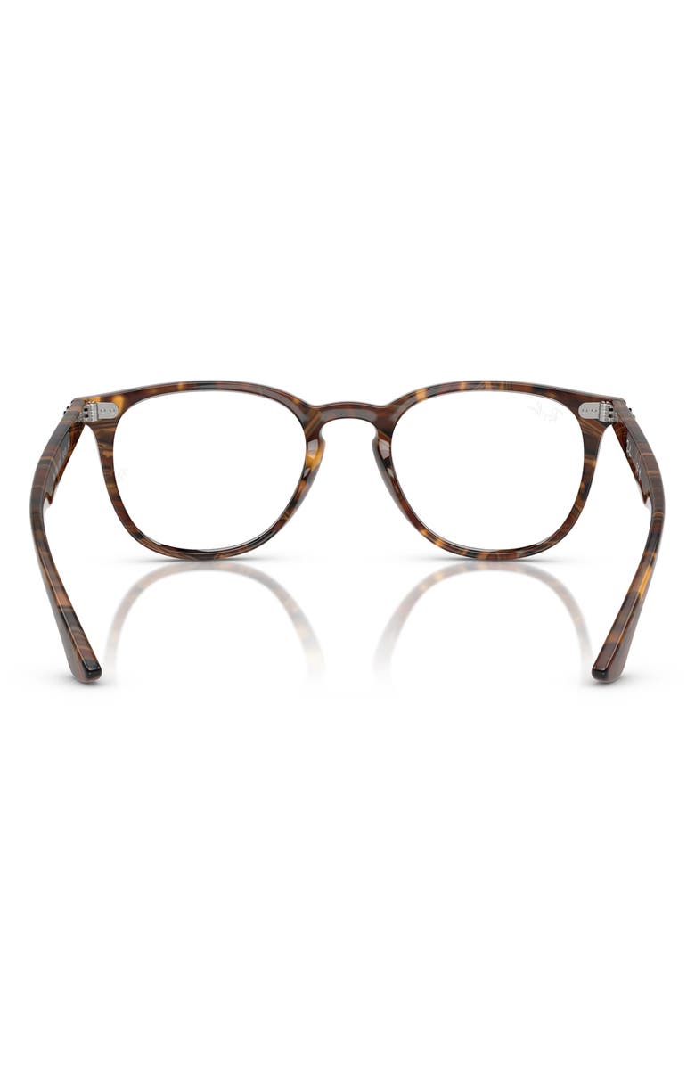 Ray-Ban 50mm Optical Glasses, Alternate, color, Transparent Brown