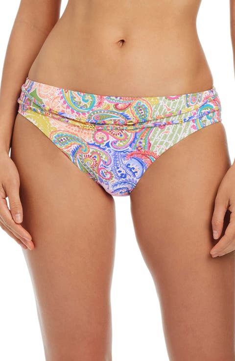 Belted Hipster Bikini Bottoms