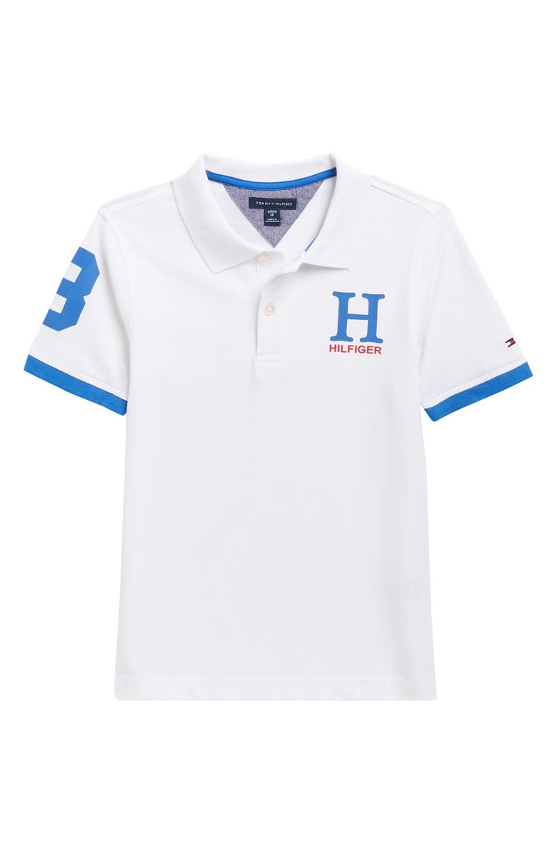 Tommy Hilfiger Kids' Matt Polo, Main, color, Bright White